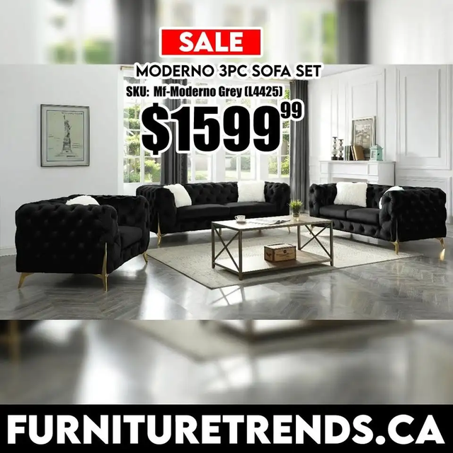 Moderno 3-Piece Sofa Set