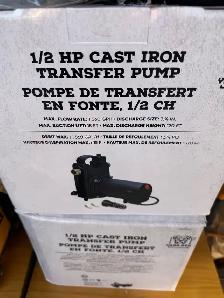 BRAND NEW 1/2 CAST IRON TRANSFORMER PUMP