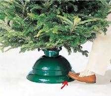 Support pivotante pour sapin de Noël naturel - Photo 2