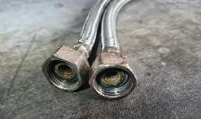 12' STAINLESS BRAIDED FAUCET SUPPLY LINES – PAIR – $5 - Photo 3