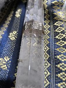 Traditional Himalayan Clear Quartz Crystal  Brass-Plated Wand - Photo 6