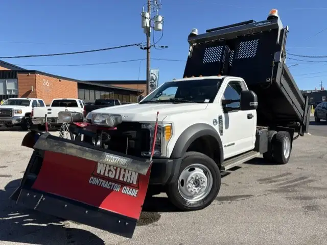 2017 Ford Super Duty F-450 DRW 4X4 DIESEL-9.5FT DUMP BOX-WESTERN
