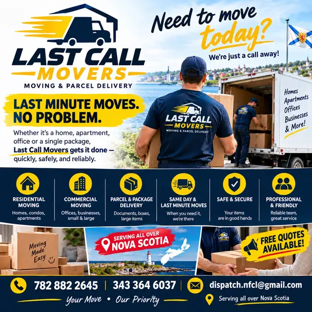 Moving  All over Nova Scotia