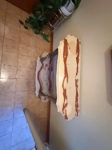 Free delivery used Vintage Marble Console Table with Mirror - Photo 4