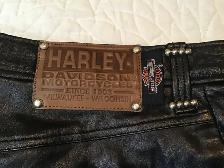 GENUINE HARLEY DAVIDSON NOS LINED LEATHER PANTS - Photo 5
