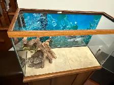Reptile Tank with Solid Wooden Cabinet Stand - Photo 3
