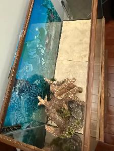 Reptile Tank with Solid Wooden Cabinet Stand - Photo 4