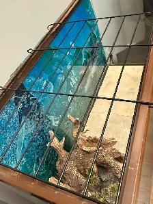 Reptile Tank with Solid Wooden Cabinet Stand - Photo 5