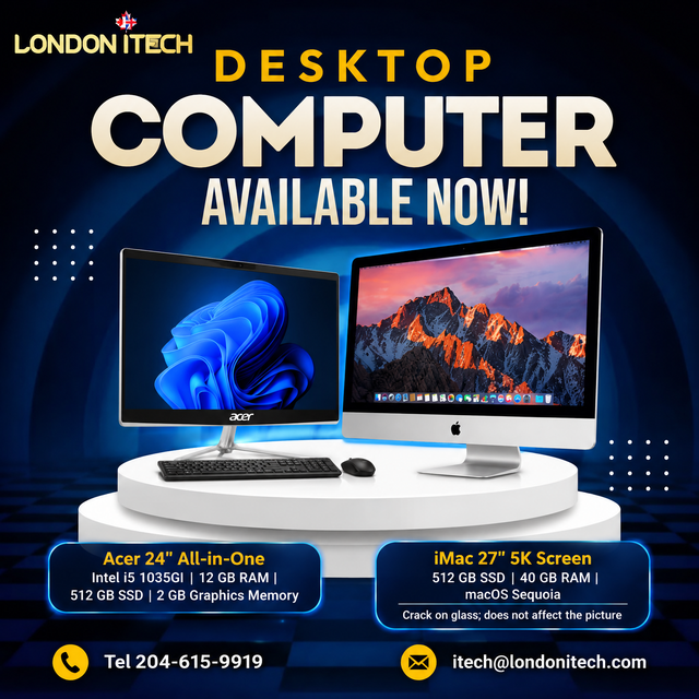 Acer All in one 24'  and iMac  27'