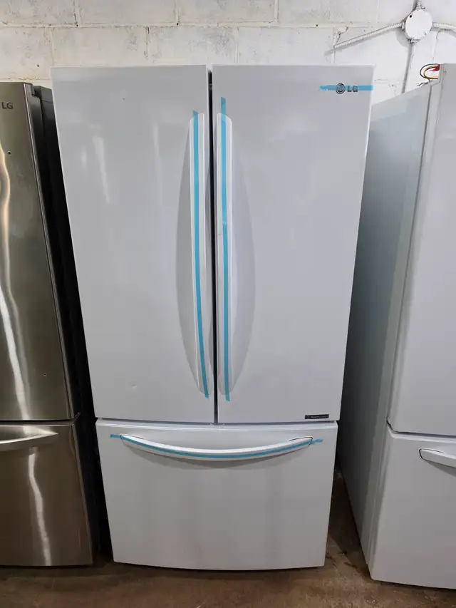 LG 33' White French Door Style Fridge Bottom Slide Out Freezer