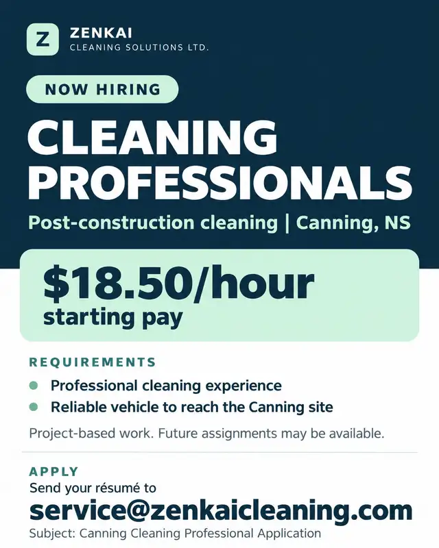 Cleaning Professional – Post-Construction Cleaning | Canning, NS