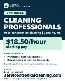 Cleaning Professional – Post-Construction Cleaning | Canning, NS