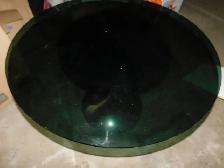 Round Dining Room Table - metal and Glass - 1970's styling - Photo 2