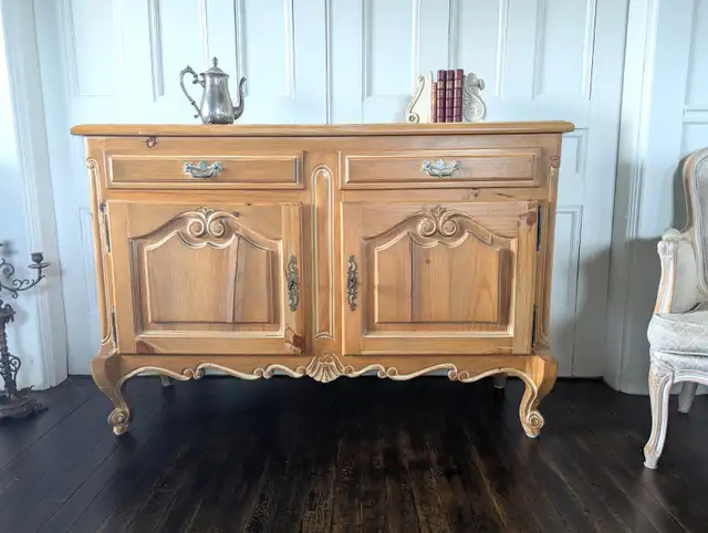 Vintage French Country Buffet Cabinet
