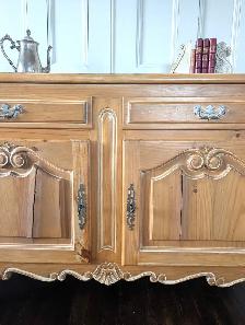Vintage French Country Buffet Cabinet - Photo 2