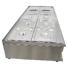 10Pan Pot Kettle Bain-Marie Buffet Food Warmer Steam Table190916 - Photo 5