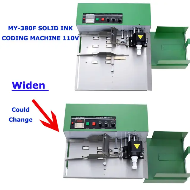 110V MY-380F Stainless Steel Solid-Ink Coding Machine 181172