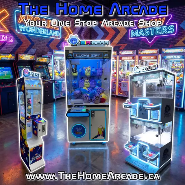 Claw Machines and Redemption Cabinets