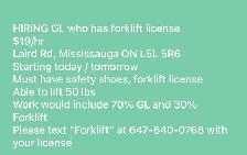 G/L plus Forklift