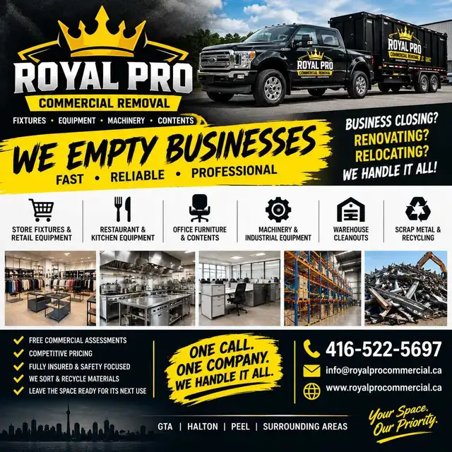 ROYAL PRO COMMERCIAL REMOVAL GTA