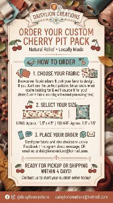 washable cherry pit heating packs - Photo 2