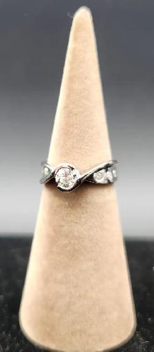 Assortment of 14k Gold Rings with Diamonds, Channel Sets, Bands - Photo 6