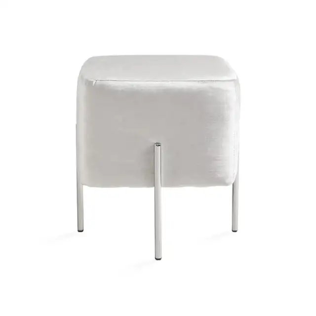 Kube Ottoman Silver Velvet was $140, now $99