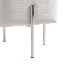 Kube Ottoman Silver Velvet was $140, now $99 - Photo 2