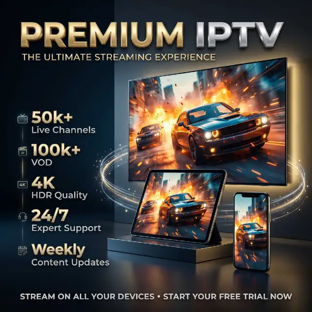 Premium 4K lP.T\/ Subscription - Zero Buffering Guarantee