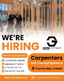 HIRING CARPENTER FRAMERS