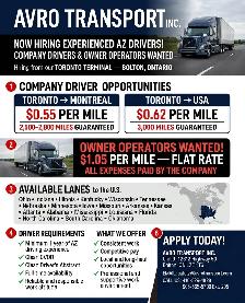 HIRING AZ DRIVERS AND OWNER OPERATORS