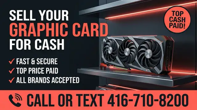 Selling an NVIDIA or Radeon GPU? Contact Us