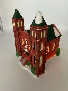 Christmas Village Lighted Church - Photo 3