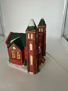 Christmas Village Lighted Church - Photo 7