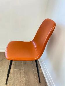 Leather Dining Chair with Washable PU Cushion - Photo 4