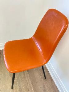 Leather Dining Chair with Washable PU Cushion - Photo 5