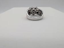 (B6011) Sterling Silver 925 Two Tone Heart Ring Engraved I Lo... - Photo 4