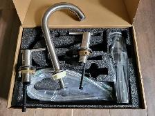 Brand New Kenes Brushed Nickel Bathroom Faucet For Sale - Photo 6