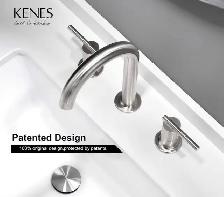 Brand New Kenes Brushed Nickel Bathroom Faucet For Sale - Photo 7