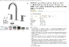 Brand New Kenes Brushed Nickel Bathroom Faucet For Sale - Photo 8