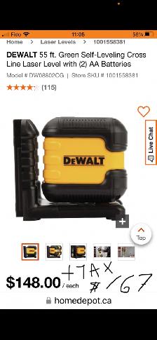 DEWALT Green  Cross Line Laser Level - Photo 6