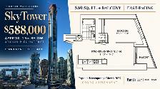 SkyTower 1 Bed 1Bath Assignment $588K | 25% OFF | East Facing