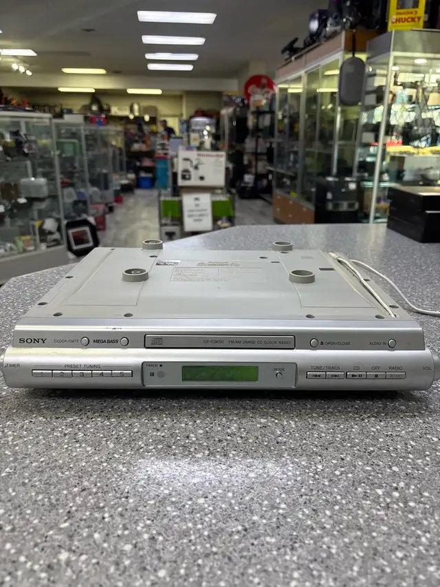 SONY ICF-CDK50 under cabinet AM/FM 2Band CD and clock