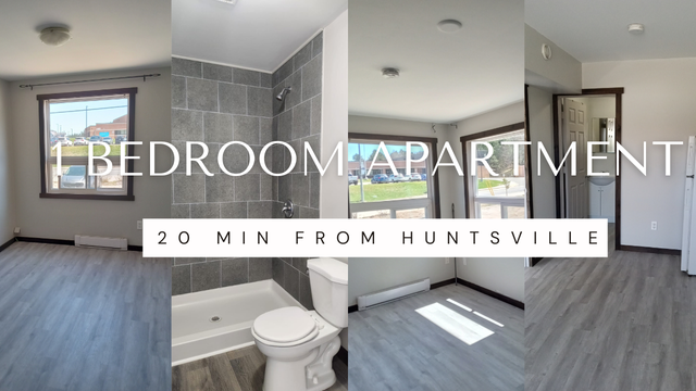 1 BDRM APARTMENT - 20 Min North of Huntsville