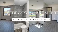 1 BDRM APARTMENT - 20 Min North of Huntsville