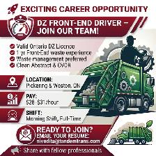 NOW HIRING – DZ FRONT END DRIVER