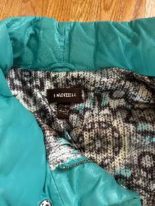 Danier Genuine Leather Down Jacket – Turquoise – Size 2XS - Photo 2
