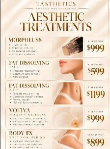 AESTHETIC TREATMENT SPECIALS – MORPHEUS8, BODY CONTOURING & MORE