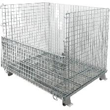 Panier en métal grillagé repliable 48″x40″x 42″h - Cap.: 4000 lb - Photo 3