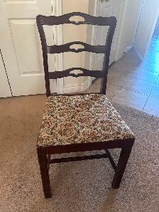 Looking for Two 1940s Mahogany 3-Rung Ladderback Chairs